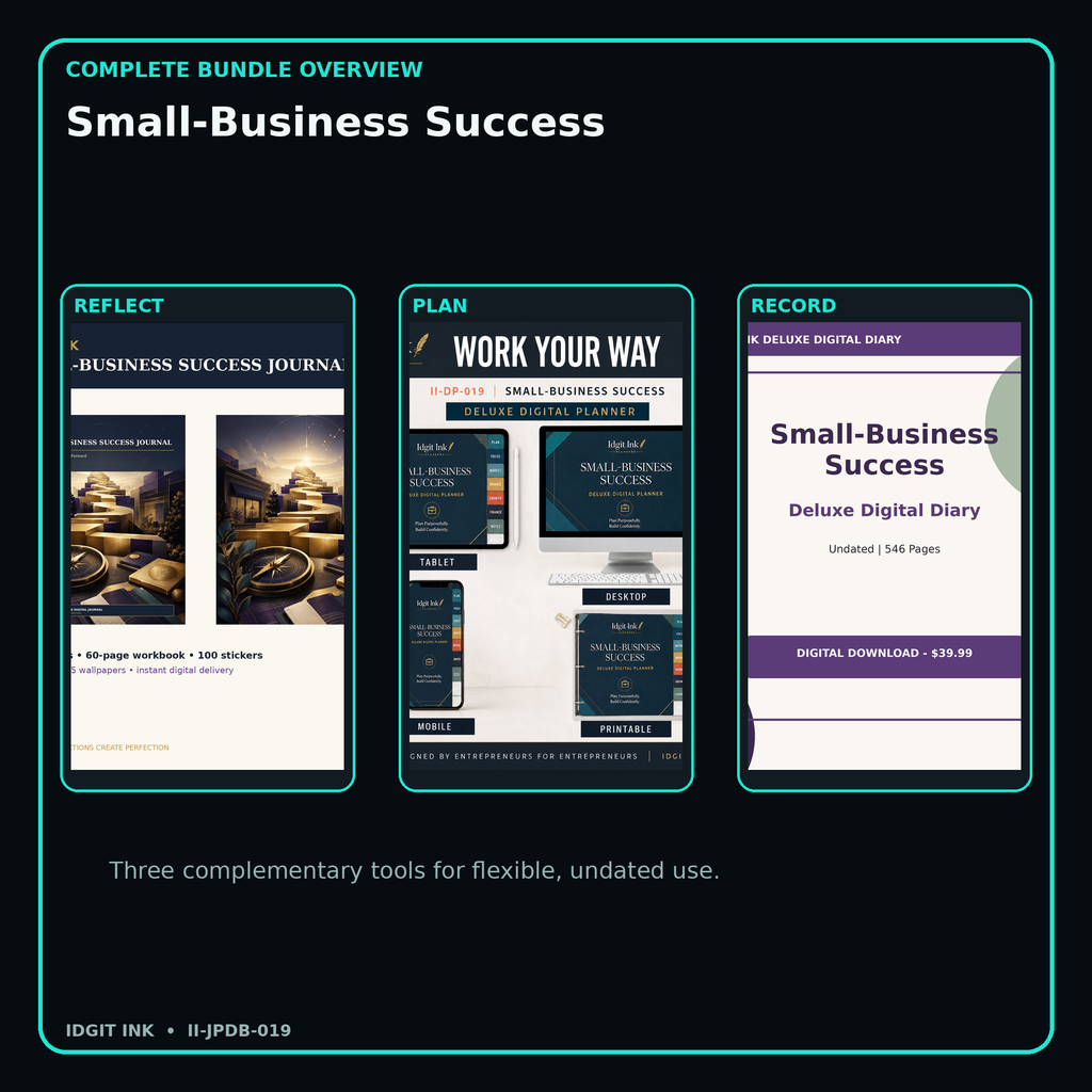 Small-Business Success complete three-product digital bundle overview