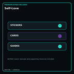 Self-Love stickers cards covers guides and verified bundle bonuses