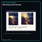 Morning and Evening deluxe digital journal features and guided reflection pages
