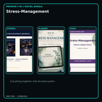 Stress-Management premium digital journal planner and diary bundle cover