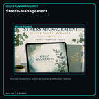 Stress-Management deluxe digital planner features and flexible organization