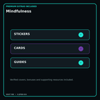Mindfulness stickers cards covers guides and verified bundle bonuses