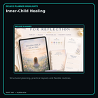 Inner-Child Healing deluxe digital planner features and flexible organization
