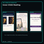 Inner-Child Healing connected journal planner diary workflow and customer benefits