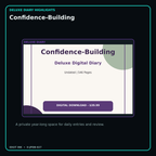 Confidence-Building deluxe digital diary features and undated daily entries