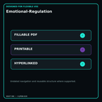 Emotional-Regulation fillable printable and hyperlinked digital features