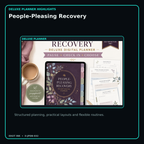 People-Pleasing Recovery deluxe digital planner features and flexible organization