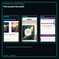 Personal-Growth premium digital journal planner and diary bundle cover