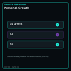 Personal-Growth digital bundle formats in US Letter A4 and A5