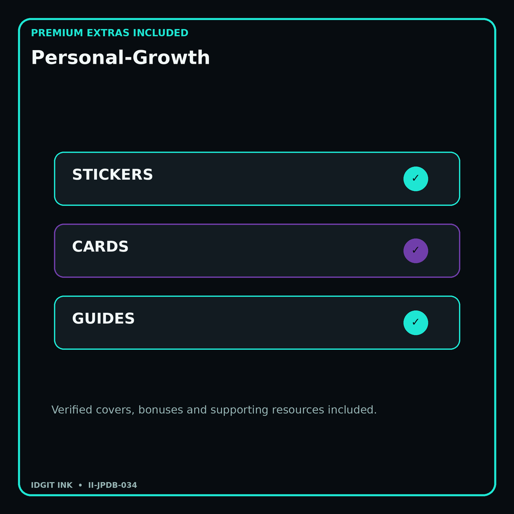 Personal-Growth stickers cards covers guides and verified bundle bonuses
