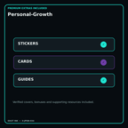 Personal-Growth stickers cards covers guides and verified bundle bonuses