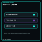 Personal-Growth secure digital download personal-use and no-shipping notice