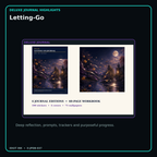 Letting-Go deluxe digital journal features and guided reflection pages
