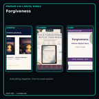 Forgiveness premium digital journal planner and diary bundle cover