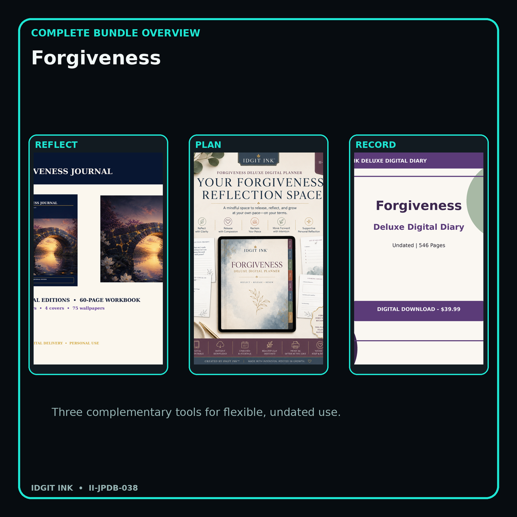 Forgiveness complete three-product digital bundle overview