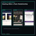 Healing After a Toxic Relationship premium digital journal planner and diary bundle cover