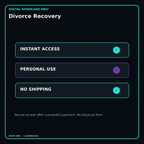 Divorce Recovery secure digital download personal-use and no-shipping notice