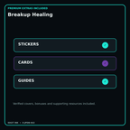 Breakup Healing stickers cards covers guides and verified bundle bonuses