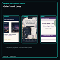 Grief and Loss premium digital journal planner and diary bundle cover