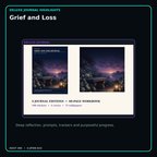 Grief and Loss deluxe digital journal features and guided reflection pages