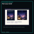 Pet-Loss Grief deluxe digital journal features and guided reflection pages