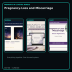 Pregnancy-Loss and Miscarriage premium digital journal planner and diary bundle cover
