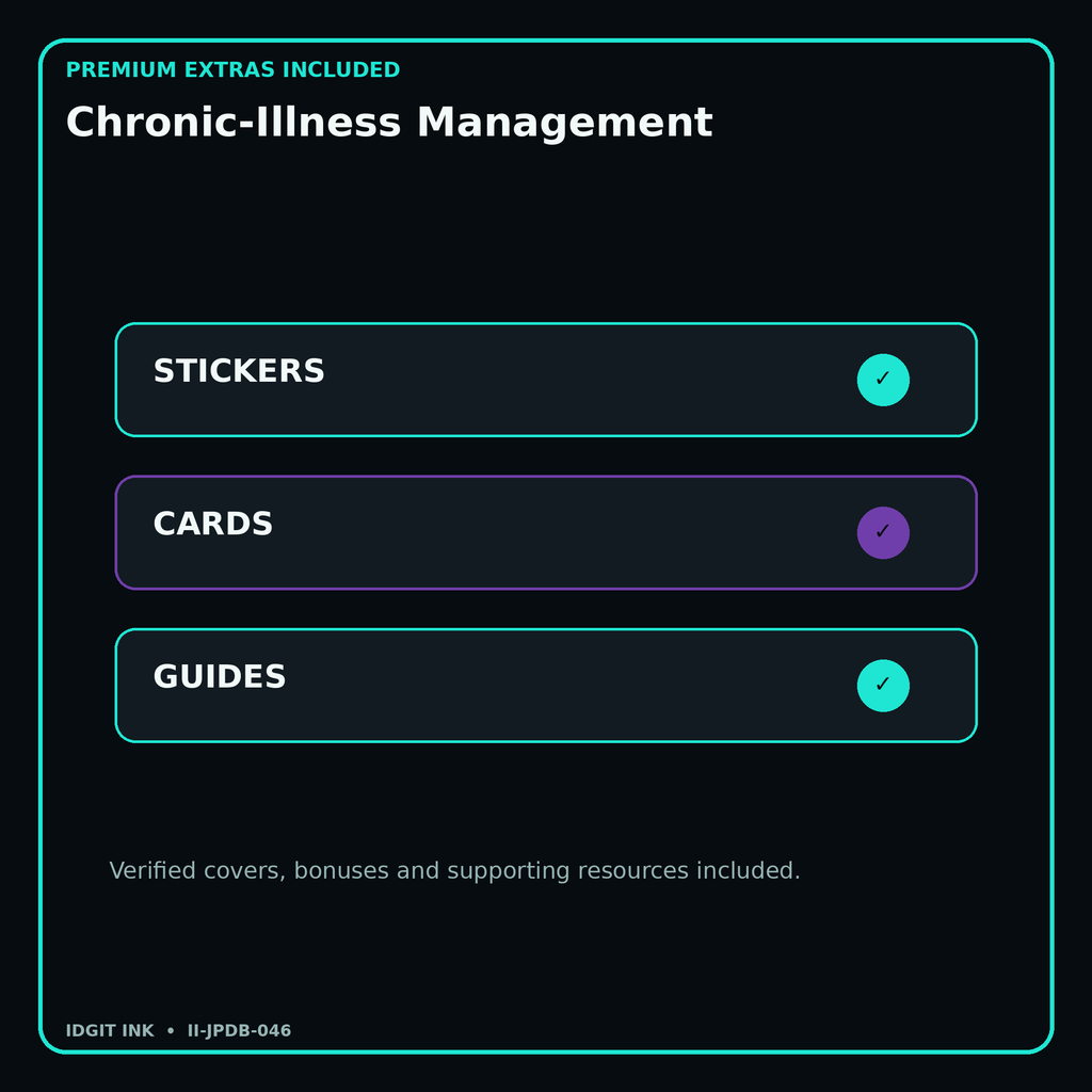 Chronic-Illness Management stickers cards covers guides and verified bundle bonuses