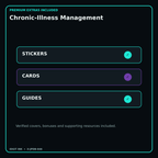 Chronic-Illness Management stickers cards covers guides and verified bundle bonuses
