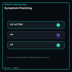 Symptom-Tracking digital bundle formats in US Letter A4 and A5