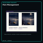 Pain-Management deluxe digital journal features and guided reflection pages