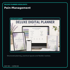 Pain-Management deluxe digital planner features and flexible organization