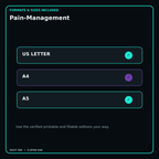 Pain-Management digital bundle formats in US Letter A4 and A5