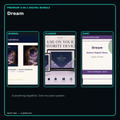 Dream premium digital journal planner and diary bundle cover
