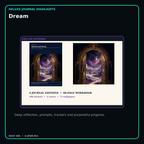 Dream deluxe digital journal features and guided reflection pages
