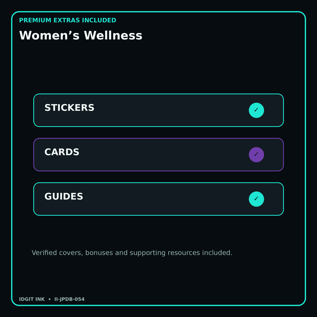 Women’s Wellness stickers cards covers guides and verified bundle bonuses