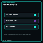 Menstrual-Cycle secure digital download personal-use and no-shipping notice