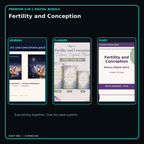 Fertility and Conception premium digital journal planner and diary bundle cover