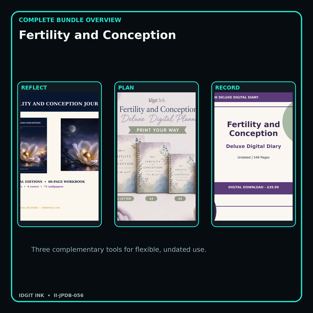 Fertility and Conception complete three-product digital bundle overview