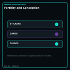 Fertility and Conception stickers cards covers guides and verified bundle bonuses