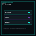 IVF Journey stickers cards covers guides and verified bundle bonuses