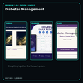 Diabetes Management premium digital journal planner and diary bundle cover