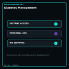 Diabetes Management secure digital download personal-use and no-shipping notice