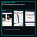Medication and Appointment premium digital journal planner and diary bundle cover