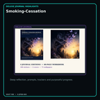 Smoking-Cessation deluxe digital journal features and guided reflection pages