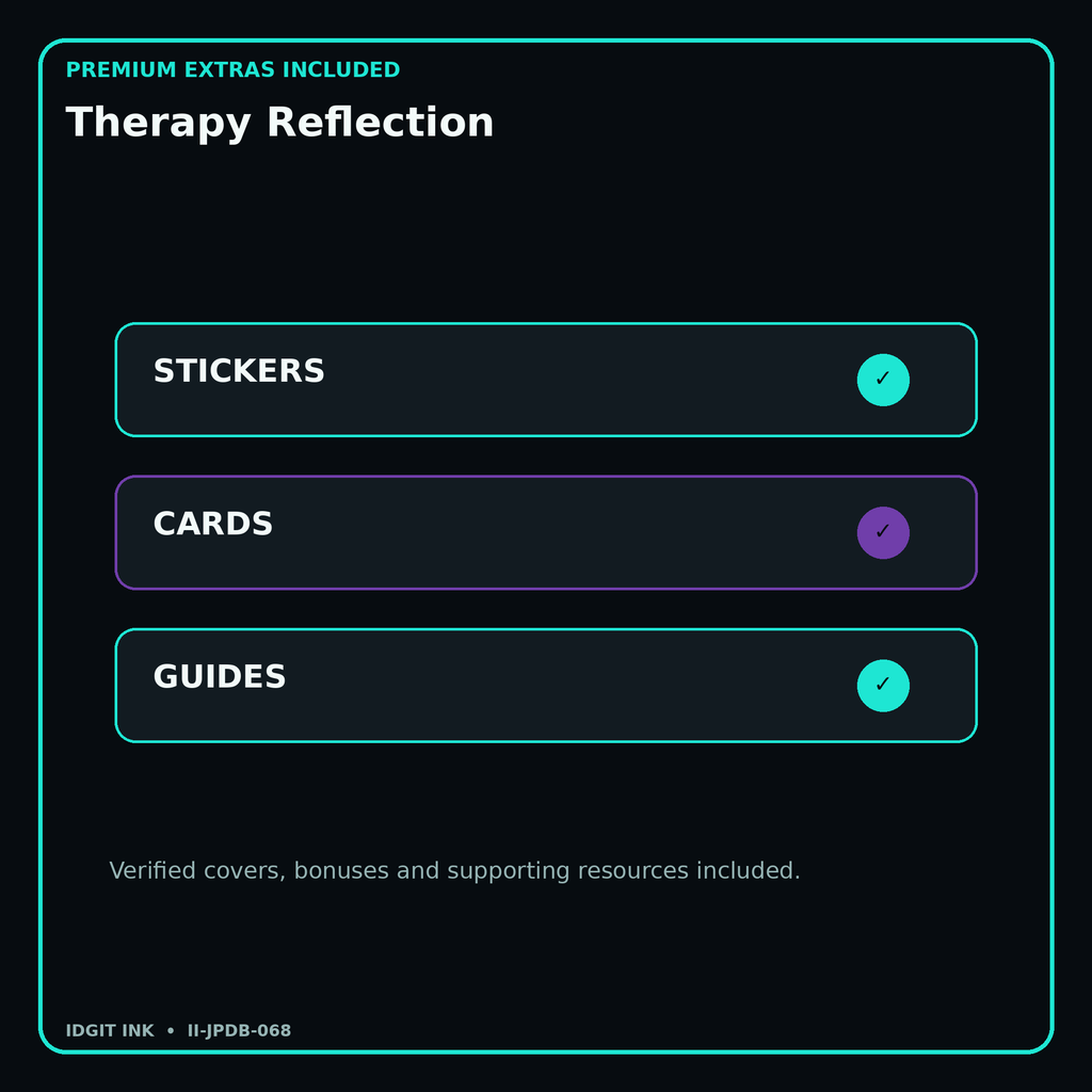 Therapy Reflection stickers cards covers guides and verified bundle bonuses