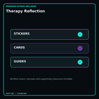 Therapy Reflection stickers cards covers guides and verified bundle bonuses