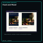 Food and Mood deluxe digital journal features and guided reflection pages