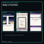 Baby’s First-Year premium digital journal planner and diary bundle cover
