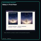 Baby’s First-Year deluxe digital journal features and guided reflection pages