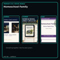 Homeschool Family premium digital journal planner and diary bundle cover